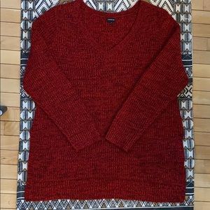 Torrid Red V Neck Sweater